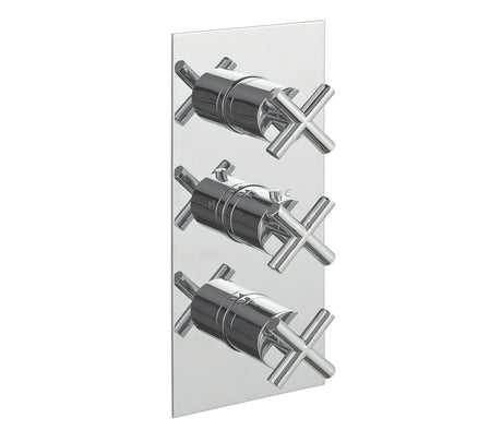 JTP Solex 3 Outlet Thermostat - Chrome - 16691A