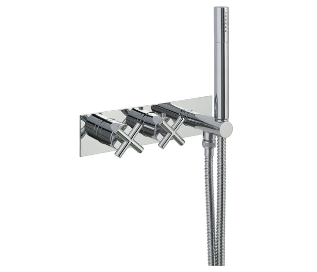 JTP Solex 2 Outlet Thermostat - Chrome - 65868