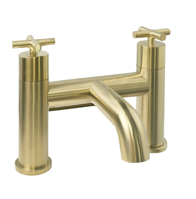 JTP Solex Deck Mounted Bath Filler - Brushed Brass - 66223BBR