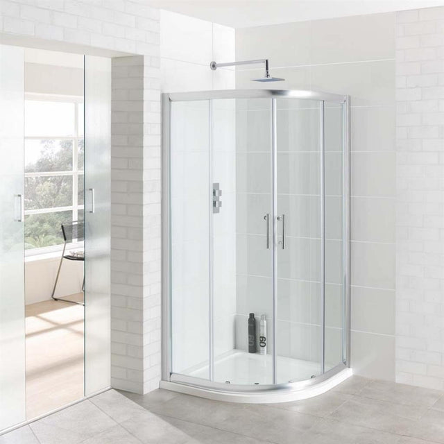 Eastbrook Vantage Double Door Quadrant Shower Enclosure 1000mm - Silver - 69.0026 - TAP 'N' SHOWER