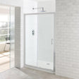 Eastbrook Vantage Shower Enclosure Sliding Door 1100mm - Silver - 69.0070 - TAP 'N' SHOWER