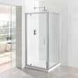 Eastbrook Vantage Pivot Shower Enclosure Door 800mm - Polished Silver - 69.0084 - TAP 'N' SHOWER