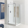 Eastbrook Corniche Shower Enclosure Hinged Door 900mm - Silver - 69.0090 - TAP 'N' SHOWER
