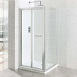 Eastbrook Vantage Shower Enclosure Bifold Door 760mm - Polished Silver - 69.0112 - TAP 'N' SHOWER