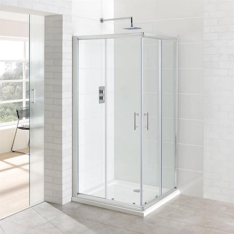 Eastbrook Vantage Reversible Corner Entry Shower Enclosure 800mm x 800mm - 69.0127 - TAP 'N' SHOWER