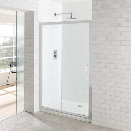Eastbrook Vantage Shower Enclosure Sliding Door 1650mm - Silver - 69.260 - TAP 'N' SHOWER