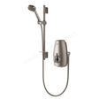 Aqualisa Aquastream Thermostatic Power Shower for Low Pressure Systems Adjustable Head - Satin Chrome - 813.40.01 - TAP 'N' SHOWER