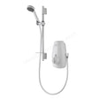 Aqualisa AQUASTREAM Thermostatic Power Shower for Low Pressure Systems Adjustable Head -  White - 813.40.20
