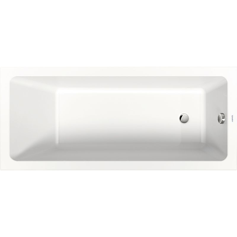 Duravit No.1 Single Ended Rectangular Bath 700mm x 1600mm - White - 700488000000000 - TAP 'N' SHOWER