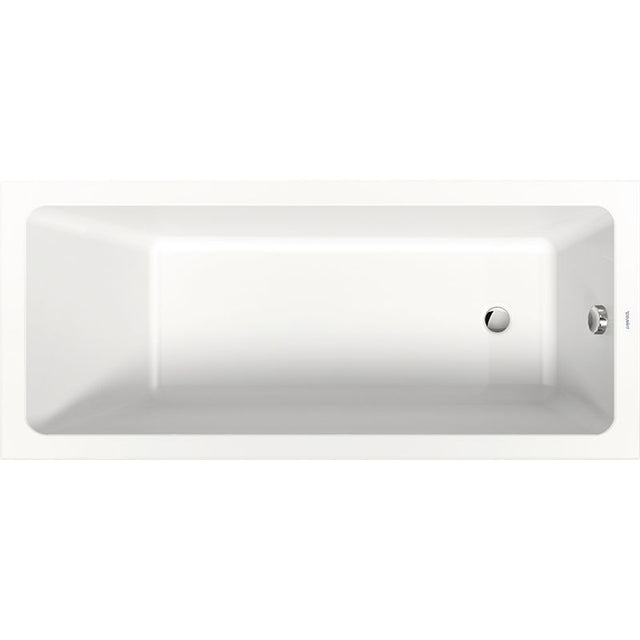 Duravit No.1 Single Ended Rectangular Bath 700mm x 1600mm - White - 700488000000000 - TAP 'N' SHOWER