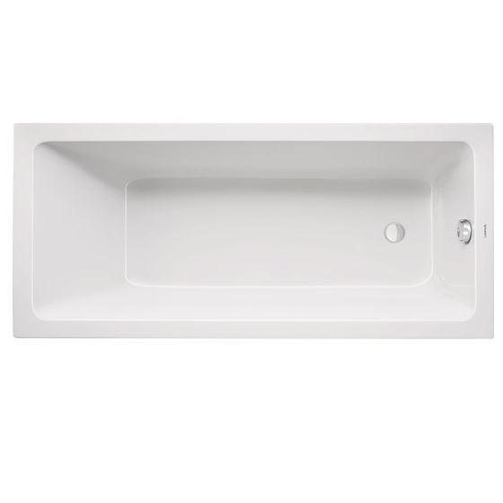 Duravit No.1 Single Ended Rectangular Bath 750mm x 1700mm - White - 700490000000000 - TAP 'N' SHOWER