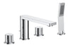 JTP Hugo 4 Hole Bath Shower Mixer with Kit - Chrome - 712277
