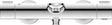 Duravit Wave Dual Handle Bathtub Thermostat For Exposed Installation - Chrome - WA5220000010