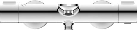 Duravit Wave Dual Handle Bathtub Thermostat For Exposed Installation - Polished Gold - WA5220000034