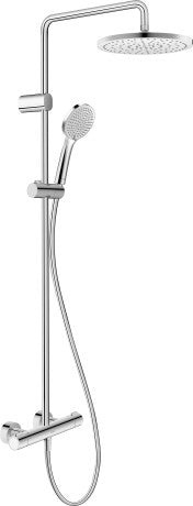 Duravit 1000 Thermostatic MinusFlow Shower System 303 x 573 x 1124mm - Chrome - TH4282008010