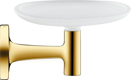Duravit Starck T Wall Mounted Glass Soap Dish 140 x 119 x 66mm - Polished Gold - 0099333400 - TAP 'N' SHOWER