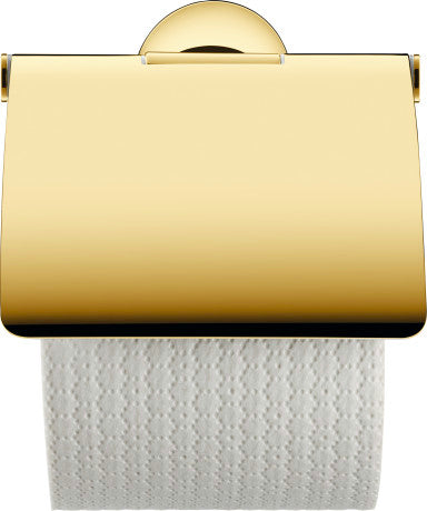 Duravit Starck T Wall Mounted Toilet Paper Holder 125 x 125 x 131mm - Polished Gold - 0099403400
