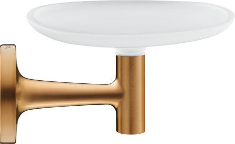 Duravit Starck T Wall Mounted Glass Soap Dish 140 x 119 x 66mm - Brushed Bronze - 0099330400 - TAP 'N' SHOWER
