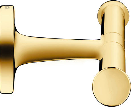 Duravit Starck T Wall Mounted Double Toilet Paper Holder 255 x 255 x 50mm - Polished Gold - 0099383400