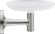 Duravit Starck T Wall Mounted Glass Soap Dish 140 x 119 x 66mm - Brushed Stainless Steel - 0099337000 - TAP 'N' SHOWER