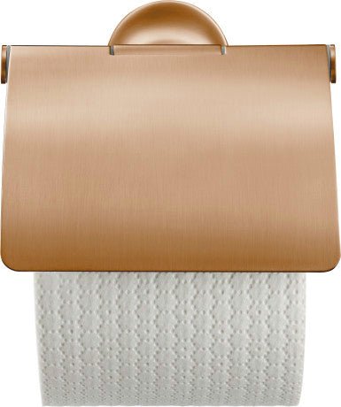 Duravit Starck T Wall Mounted Toilet Paper Holder 125 x 125 x 131mm - Brushed Bronze - 0099400400 - TAP 'N' SHOWER