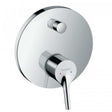 Hansgrohe Talis S chrome single lever manual bath mixer with concealed installation and backflow prevention