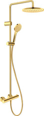 Duravit 1000 Thermostatic MinusFlow Shower System 303 x 573 x 1124mm - Polished Gold - TH4282008034