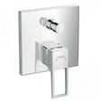 Hansgrohe Metropol single lever concealed bath mixer with loop handle and integrated backflow prevention in chrome finish