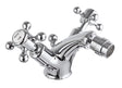 JTP Grosvenor Cross Bidet mixer with pop up waste - Chrome - 76013