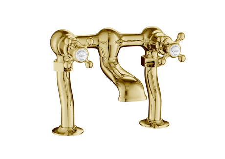 JTP Deck Mounted Bath Filler - Antique Brass - 76223G