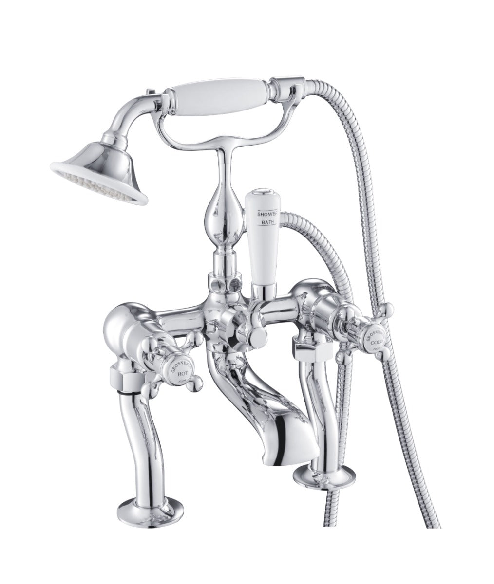 JTP Deck Mounted Bath Shower Mixer with Kit - Chrome - 76275