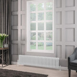 Eastbrook Rivassa Traditional 3 Column Radiator 300mm x 1373mm - Gloss White - 81.0014 - TAP 'N' SHOWER