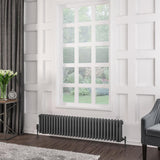 Eastbrook Rivassa Traditional 3 Column Radiator 300mm x 1373mm - Matt Anthracite - 81.0030 - TAP 'N' SHOWER
