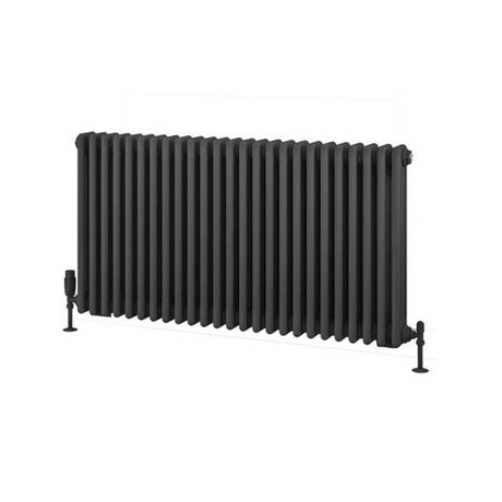 Eastbrook Rivassa Traditional 3 Column Radiator 600mm x 1148mm - Matt Anthracite - 81.0033 - TAP 'N' SHOWER