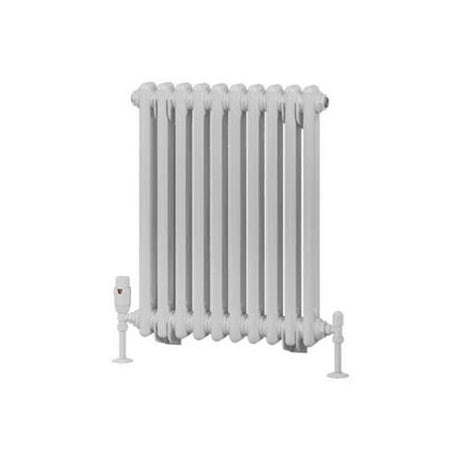Eastbrook Rivassa Traditional Two Column Radiator 600mm x 473mm - Gloss White - 81.0039 - TAP 'N' SHOWER