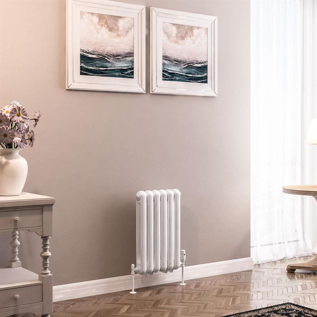 Eastbrook Rubano Horizontal Column Radiator 600mm x 383mm - Gloss White - 81.0054 - TAP 'N' SHOWER