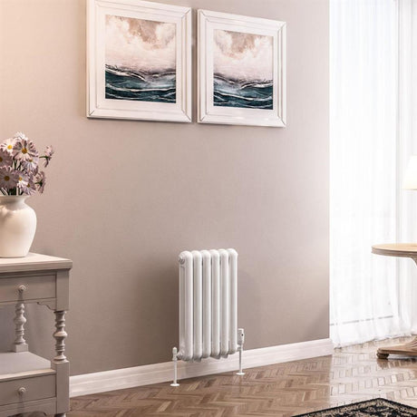 Eastbrook Rubano Horizontal Column Radiator 600mm x 383mm - Gloss White - 81.0054 - TAP 'N' SHOWER