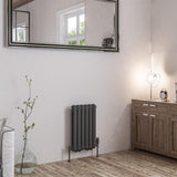 Eastbrook Rubano Horizontal Column Radiator 600mm x 383mm - Matt Anthracite - 81.0060 - TAP 'N' SHOWER