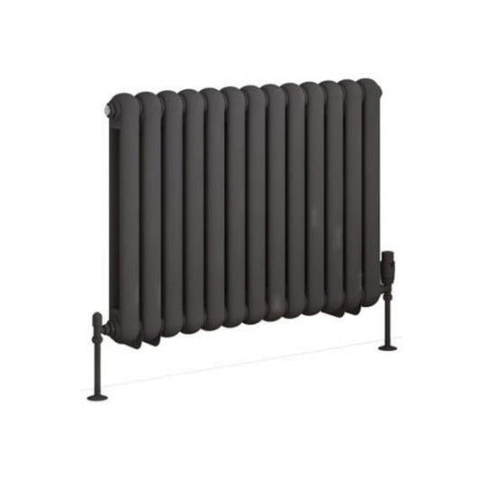 Eastbrook Rubano Horizontal Column Radiator 600mm x 803mm - Matt Anthracite - 81.0062 - TAP 'N' SHOWER