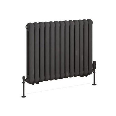 Eastbrook Rubano Horizontal Column Radiator 600mm x 803mm - Matt Anthracite - 81.0062 - TAP 'N' SHOWER