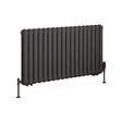 Eastbrook Rubano Horizontal Column Radiator 600mm x 1103mm - Matt Anthracite - 81.0063 - TAP 'N' SHOWER