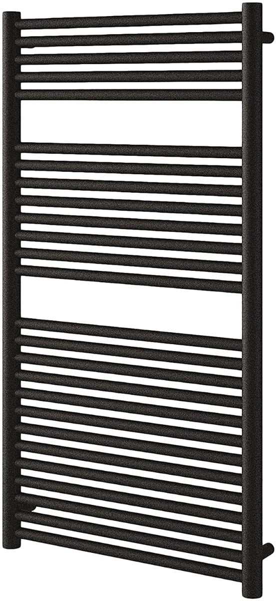 Radox Hercules 800mm H black pearl anthracite designer heated towel rail with straight bars