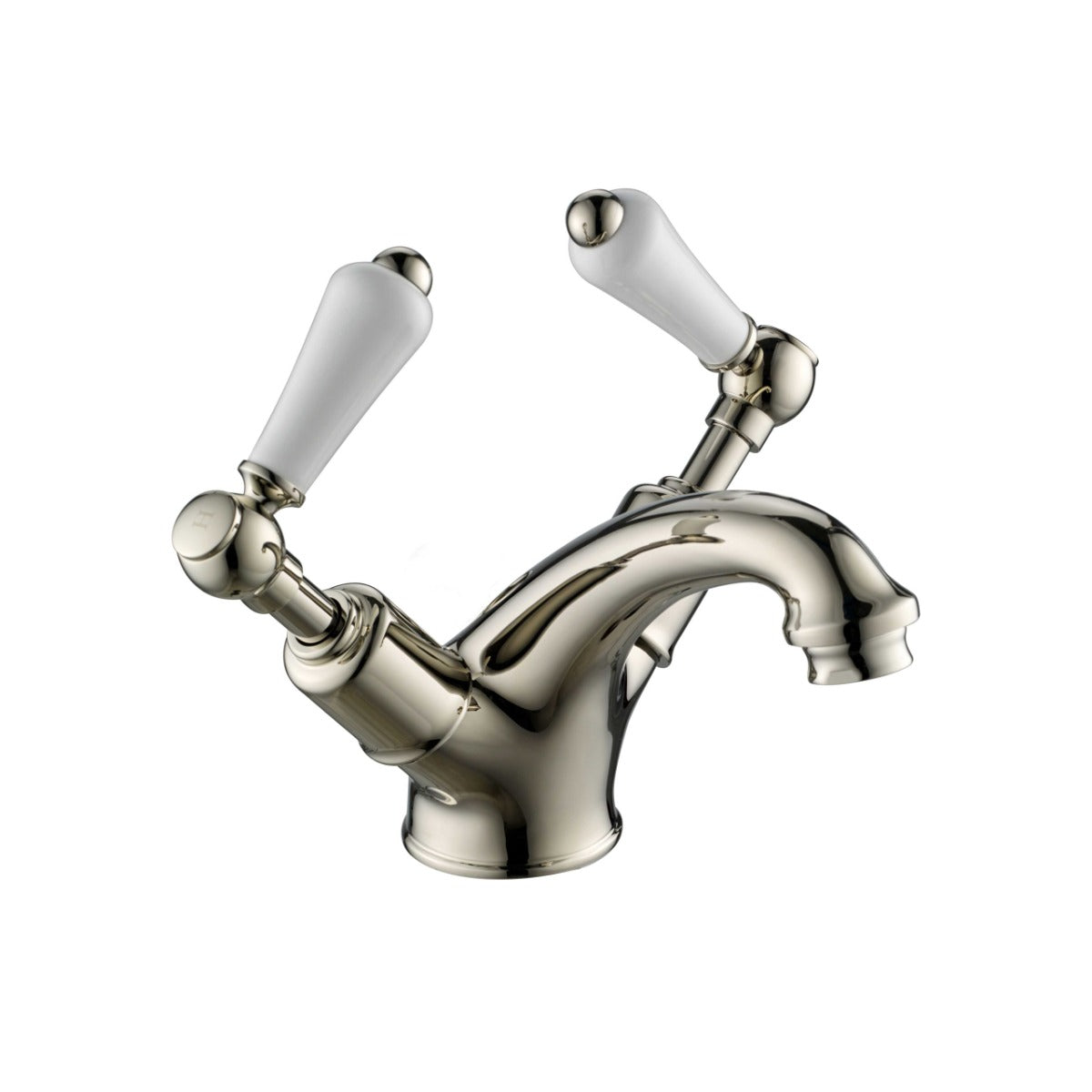 JTP Grosvenor Lever Basin Mixer with Pop Up Waste - Nickel - 85169NK