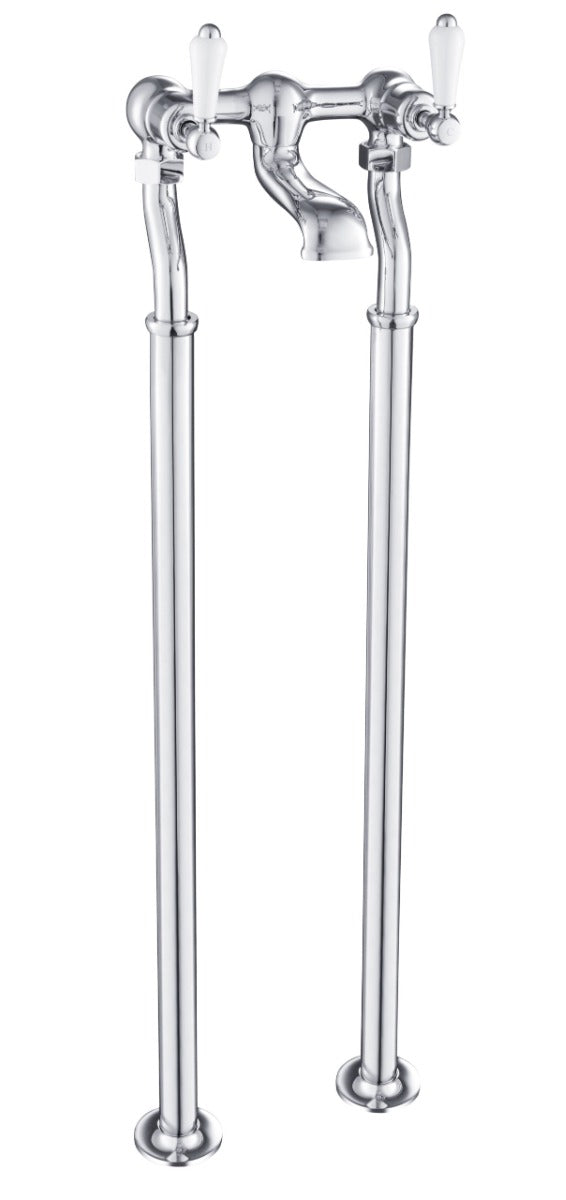JTP Grosvenor Lever Floor Standing Bath Filler - Chrome - 85223FS