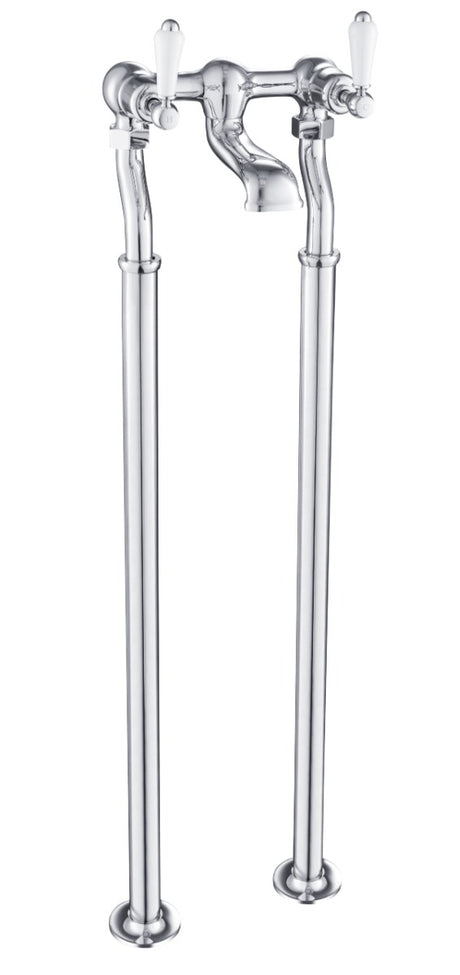 JTP Grosvenor Lever Floor Standing Bath Filler - Chrome - 85223FS