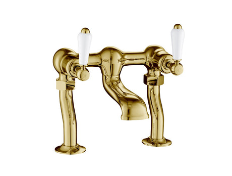 JTP Deck Mounted Bath Filler - Antique Brass - 85223G