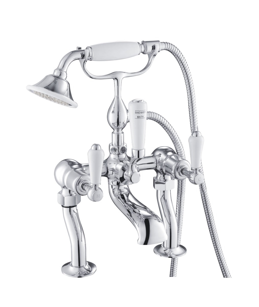 JTP Deck Mounted Bath Shower Mixer with Kit - Chrome - 85275