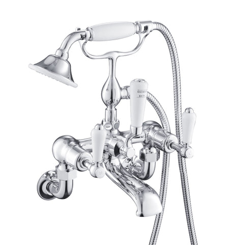 JTP Bath Shower Mixer Wall Mounted with Kit - Chrome - 85275WM