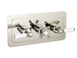 JTP Grosvenor Lever Thermostatic 3 Outlet Shower Valve - Nickel - 85692NK
