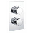 RAK Dual Handle Round 2 Outlet Concealed Thermostatic Shower Valve - Chrome - RAKSHW3202R